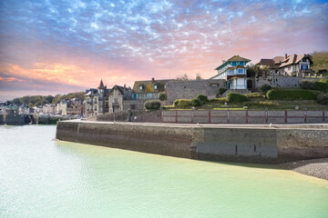 Saint-Valery-en-Caux on the Cote d&rsquo;Albatre in Normandy, the harbor
