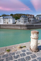 Saint-Valery-en-Caux on the Cote d&rsquo;Albatre in Normandy, the harbor
