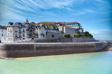 Saint-Valery-en-Caux on the Cote d&rsquo;Albatre in Normandy, the harbor
