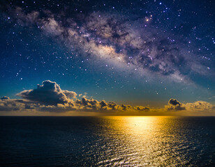 night sky with stars