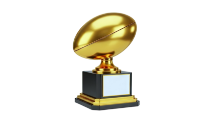 Golden Rugby Ball Trophy