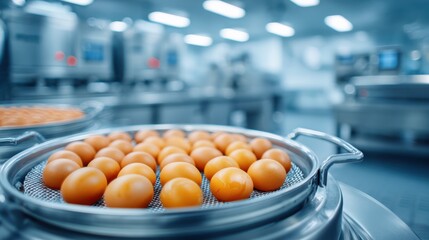 A modern laboratory kitchen featuring a controlled temperature water bath setup.