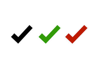 check mark icon, tick and cross, red, black, white, green, icon, PNG, arrow