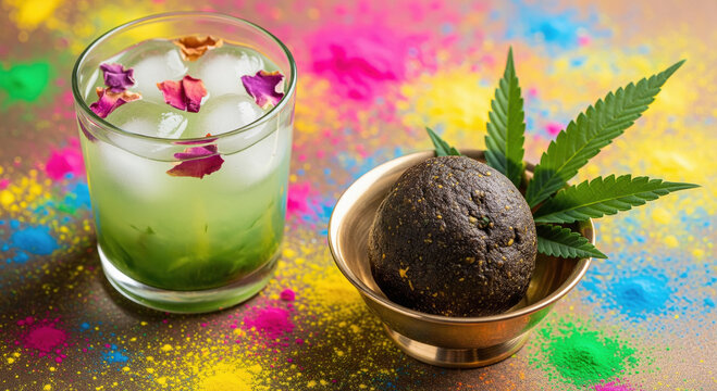 Holi Festival Bhang: Traditional Drink and Edible with Cannabis