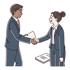 Fototapeta premium Business handshake