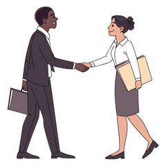 Fototapeta premium Business handshake