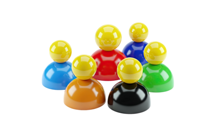 Diverse Group of Abstract Figures