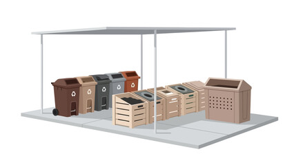 Storage shelves filled with boxes and crates in a tidy display.