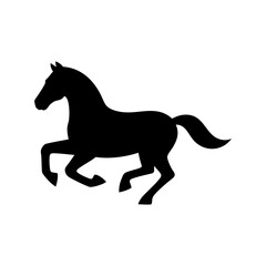 Fototapeta premium Minimalist Horse Silhouette Vector Illustration