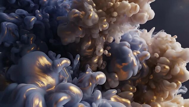 Abstract Liquid Splash Macro Closeup.