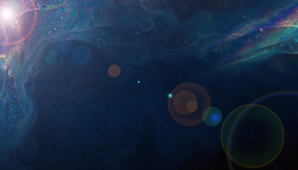 Vibrant abstract backgrounds with glowing orbs and swirling patterns in a cosmic environment viewed from a celestial viewpoint