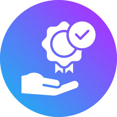 Achievement icon for management crisis, website, application, printing, document, poster design, etc