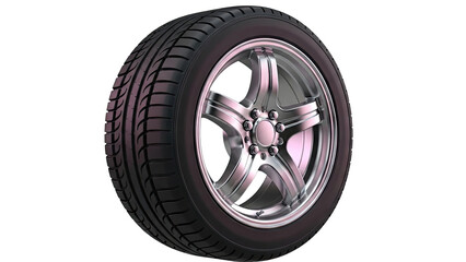 Obraz premium Car Wheel and Tire