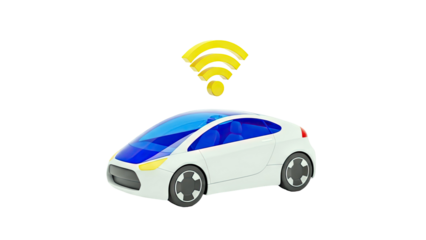 Futuristic Autonomous Car with Wi-Fi Signal