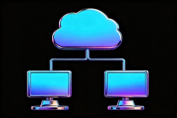Cloud computing network diagram