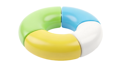 Colorful Ring Segments