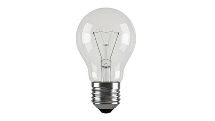Clear Incandescent Light Bulb with Metal Base
