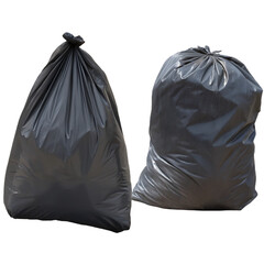 Two black garbage bags