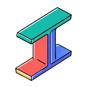 Abstract colored beam