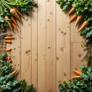 Carrot and Herb Rustic Frame