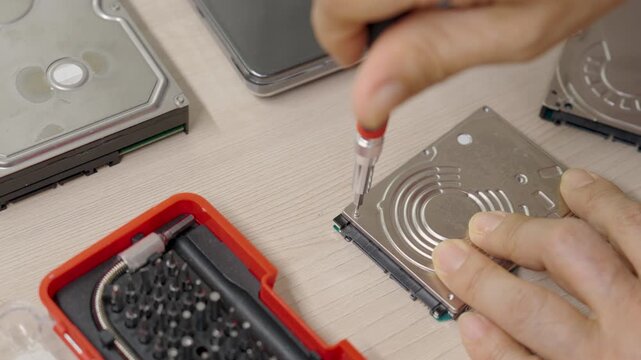 Hard Drive, Working, Reparing, Writing, Reading.
