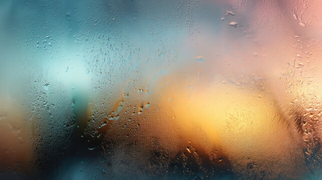 Condensation cityscape window