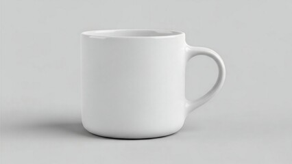 Obraz premium Ceramic Mug Mockup with Blank Space, Minimal Coffee Cup Design