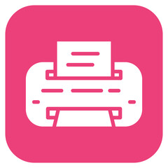 Send To Printer icon vector image. Can be used for Printing.