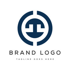 Fototapeta premium Modern Minimalist Abstract Circular Geometric Logo Icon for Business Branding and Corporate Identity