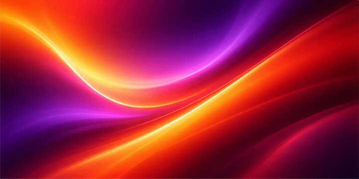 Abstract red and colorful background with flowing waves of light and pink motion featuring a smooth glowing curve design and fractal texture