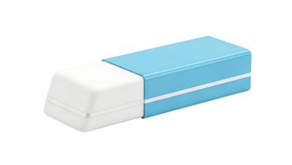 Blue and White Eraser