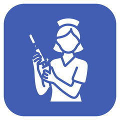 Immunization Nurse icon vector image. Can be used for Nursing.
