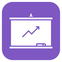 Fototapeta premium Whiteboard Wall icon vector image. Can be used for Coworking Space.