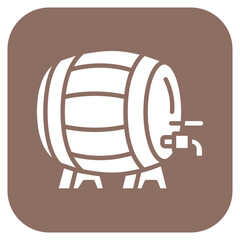 Beer Barrel icon vector image. Can be used for Bar.