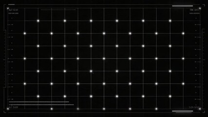A digital grid illuminated with rows and columns of interconnected dots, creating a technological abstract, exuding a sense of advanced data processing. - Powered by Adobe