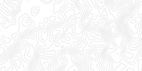 Topographic map background geographic line map with elevation assignments. Modern design with White background with topographic wavy pattern design. paper texture Imitation of a geographical map shade © jr graphics