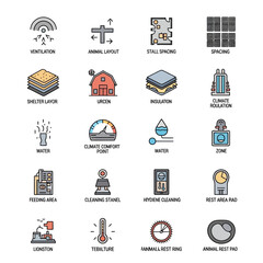 Collection of Simple Line Style Icons.