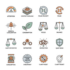 Collection of Simple Productivity Icons Set.