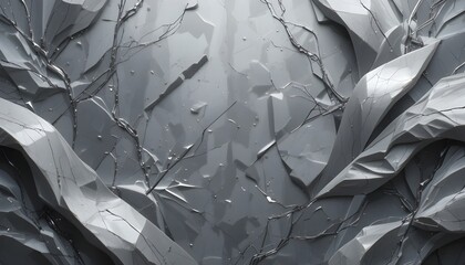 Modern Abstract Geometric Patterns on a Luxurious Gray Background with Elegant Minimalist Design