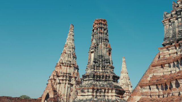 4K Cinematic: Prang at an Ayutthaya Temple