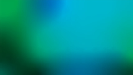 Fototapeta premium Abstract blurred grainy textured color background transitioning from vibrant green to serene blue hues