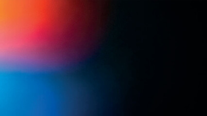 Obraz premium Abstract grainy textured color gradient background with blended hues of red, blue, and purple