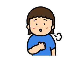 Obraz premium ほっとする アジア人の女の子