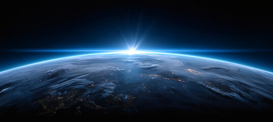 The view of the Earth from space