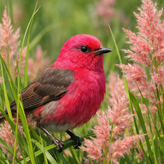 red cardinal on a branch