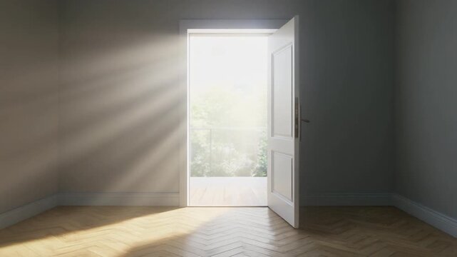 ドアを開けた光