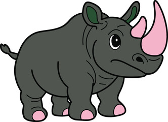 Fototapeta premium rhino vector illustration