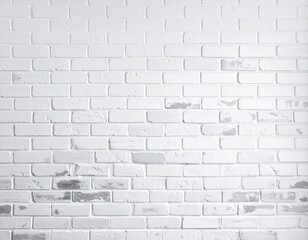 Fototapeta premium White Brick Wall Texture for Backgrounds and Design Elements