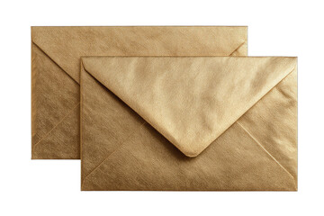 Two overlapping brown paper envelopes on a black background