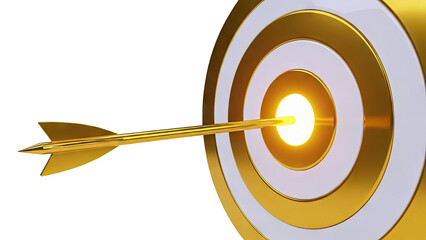 Golden Arrow Hits Bullseye of Target
